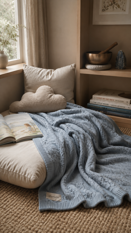 ALANUNU CASHMERE BLANKET and The Throat Chakra 