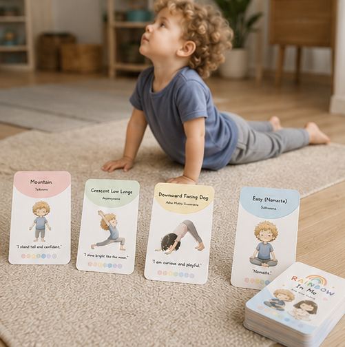 The Rainbow in Me | Digital Kids Chakra Yoga Card Deck