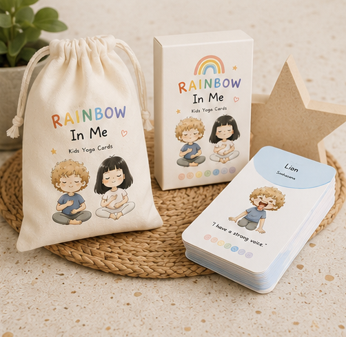 The Rainbow in Me | Digital Kids Chakra Yoga Card Deck