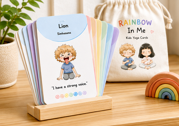 The Rainbow in Me | Digital Kids Chakra Yoga Card Deck