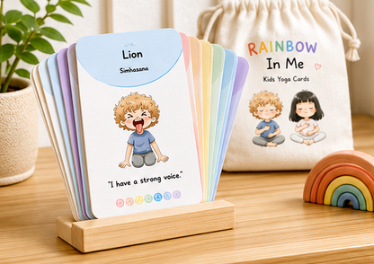 The Rainbow in Me | Digital Kids Chakra Yoga Card Deck