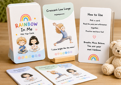 The Rainbow in Me | Digital Kids Chakra Yoga Card Deck